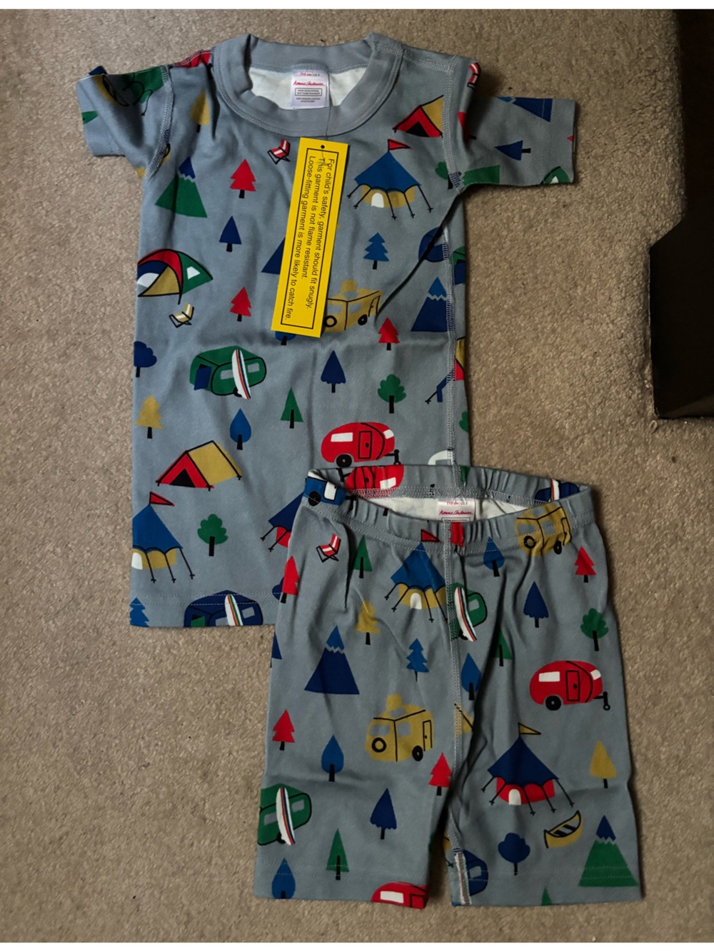 Hanna Anderson Colorful summer Camping organic pajamas